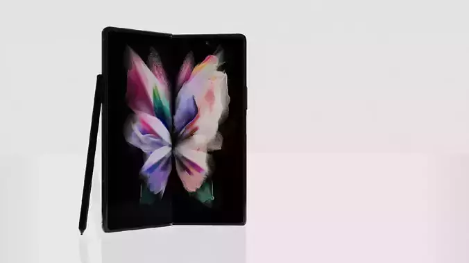 Samsung Galaxy Z Fold 3 Black FREE 3D Model Free 3D model