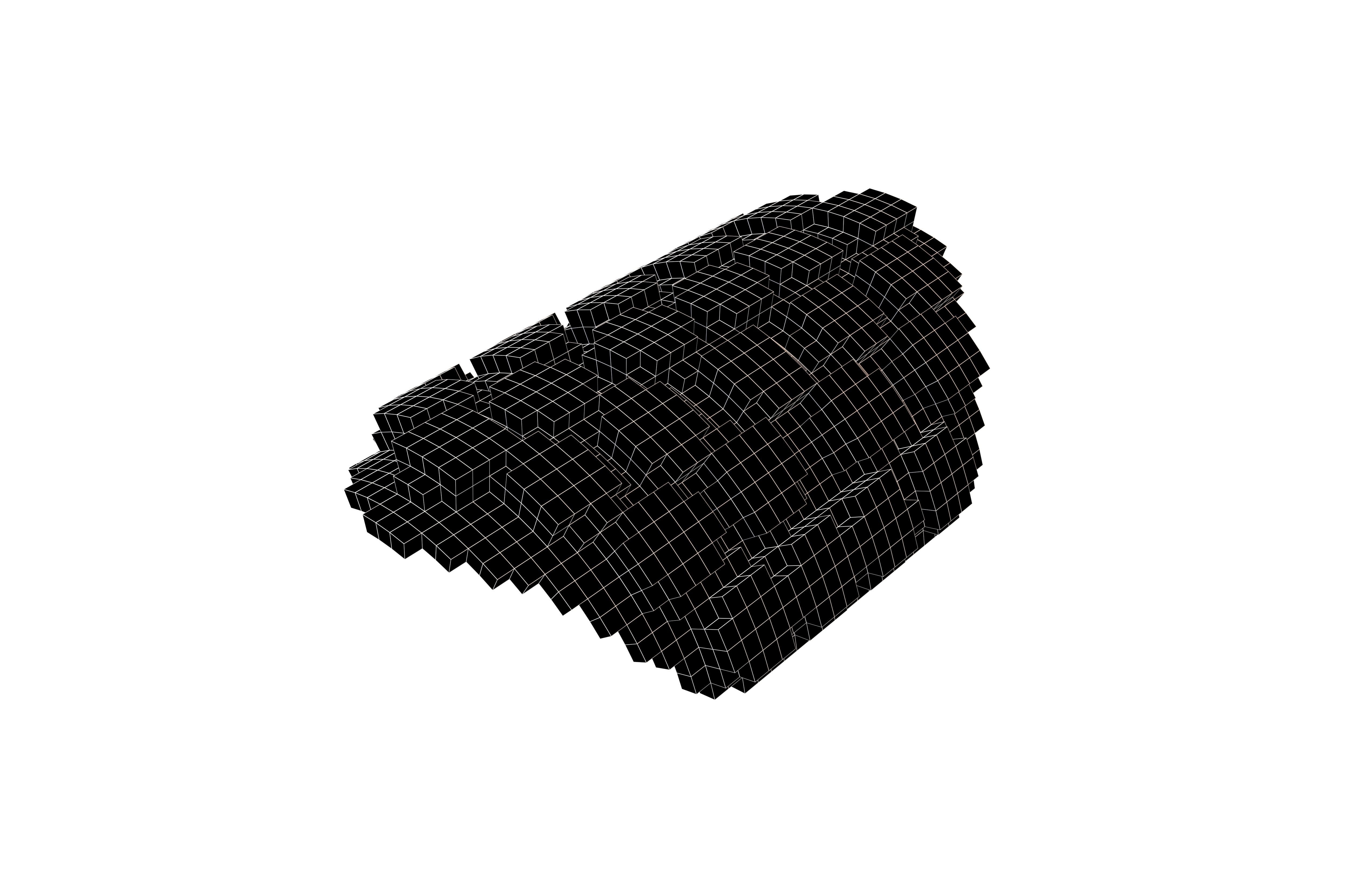 Voxel Mini Egg Puffs v2 001 Low-poly 3D model_5