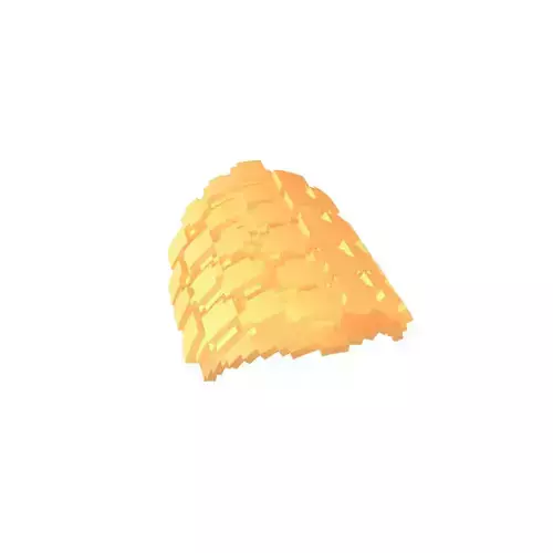 Voxel Mini Egg Puffs v2 001 Low-poly 3D model