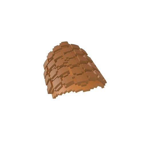 Voxel Mini Egg Puffs v2 002 Low-poly 3D model