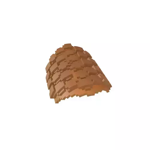Voxel Mini Egg Puffs v2 002 Low-poly 3D model