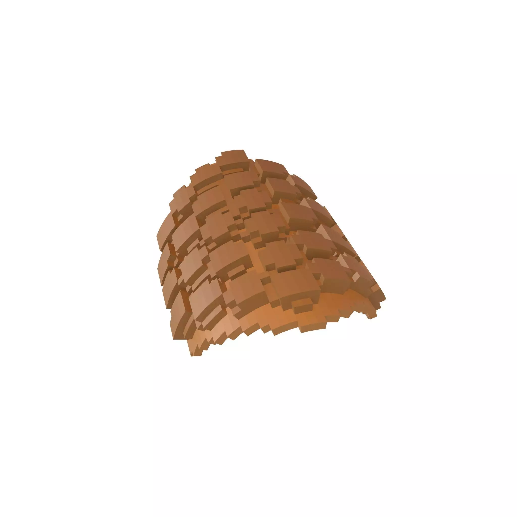 Voxel Mini Egg Puffs v2 002 Low-poly 3D model_0