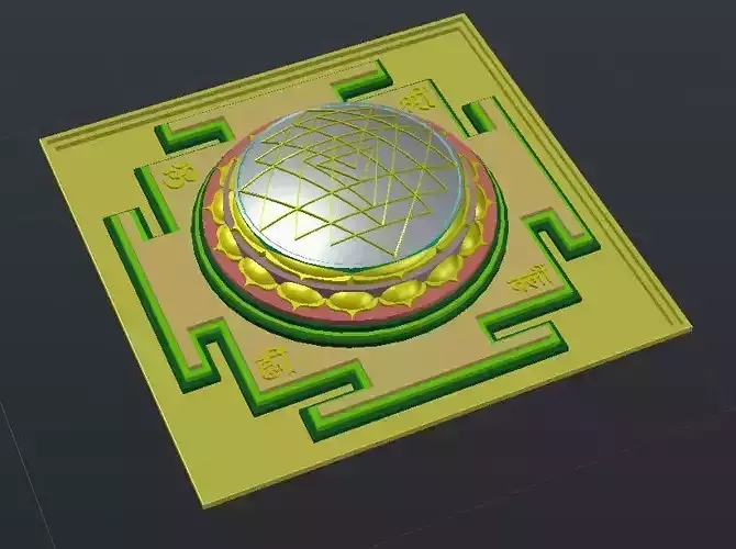 Sri Yantra spherical - KUMRA 3D print model