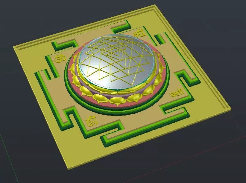 Sri Yantra spherical - KUMRA 3D print model