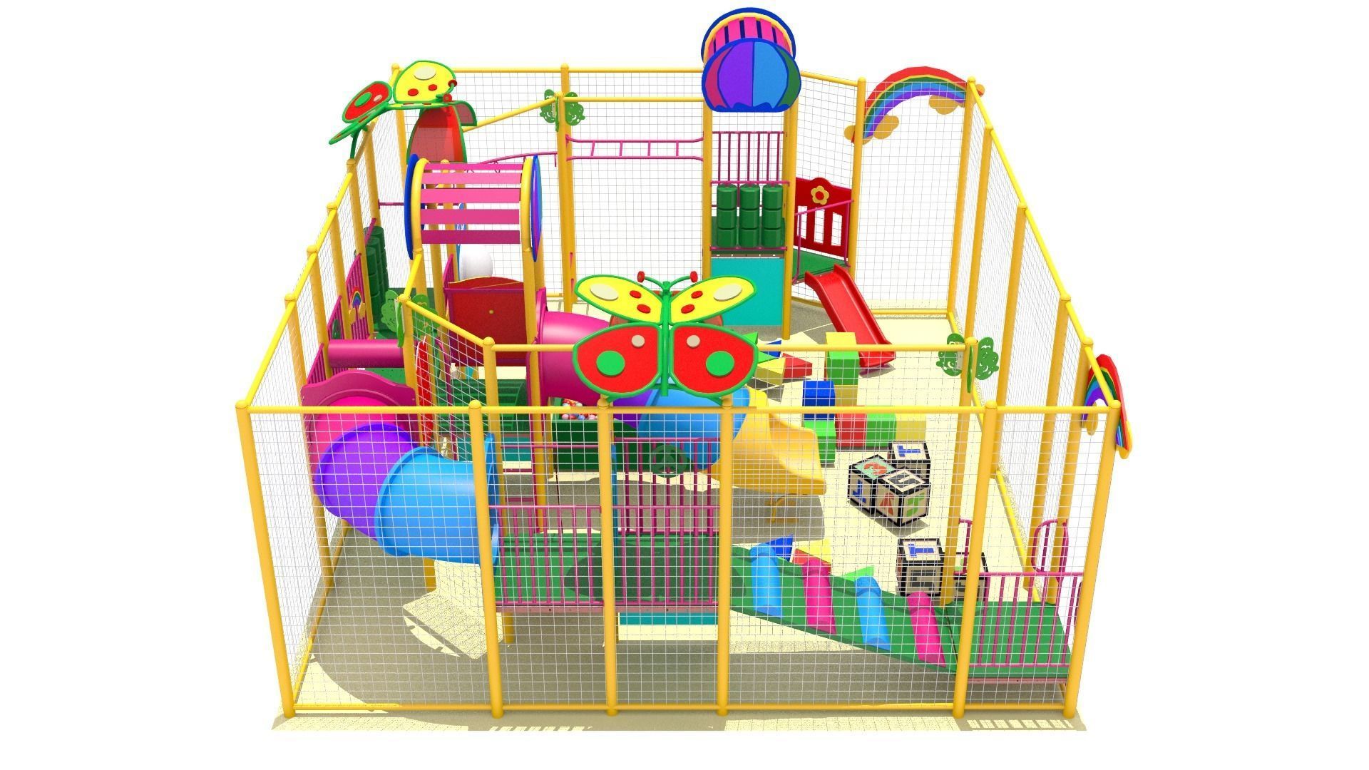 Indoor Playground 3D model_4
