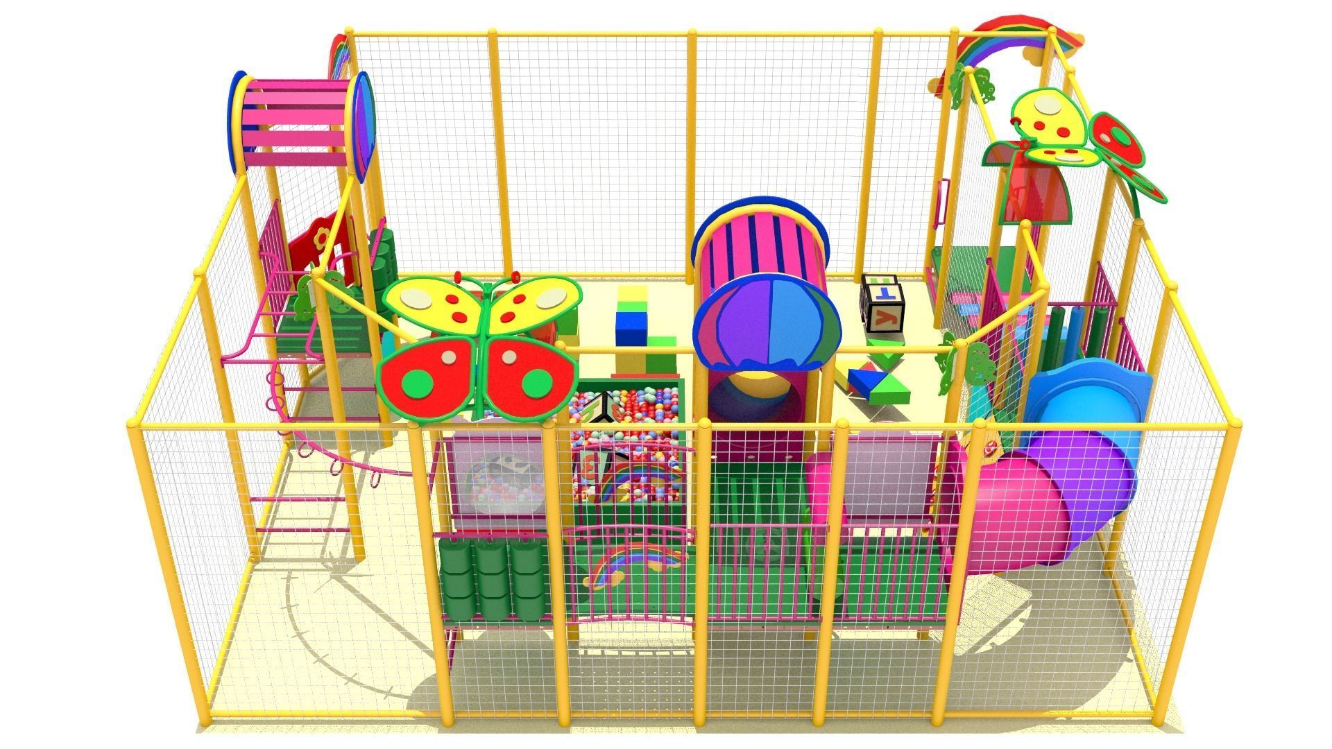 Indoor Playground 3D model_5