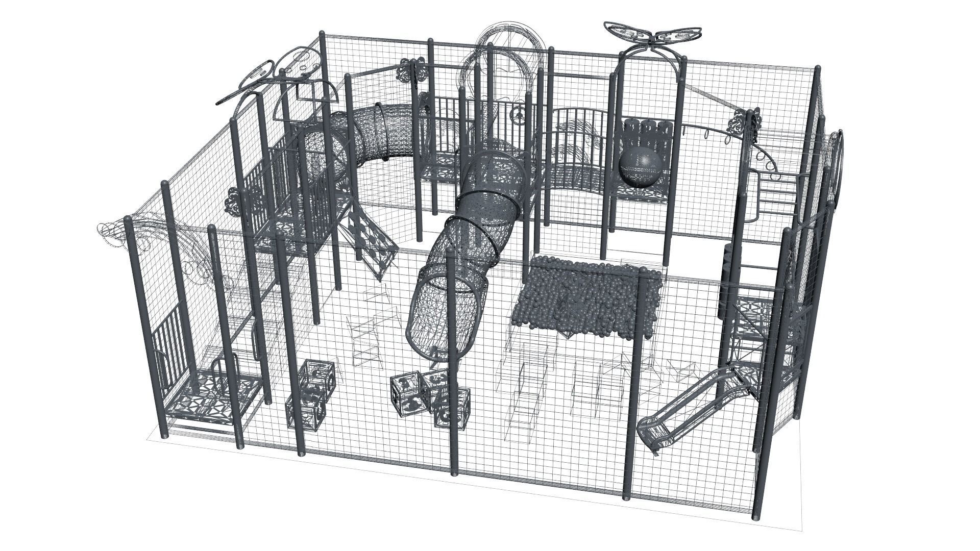 Indoor Playground 3D model_10