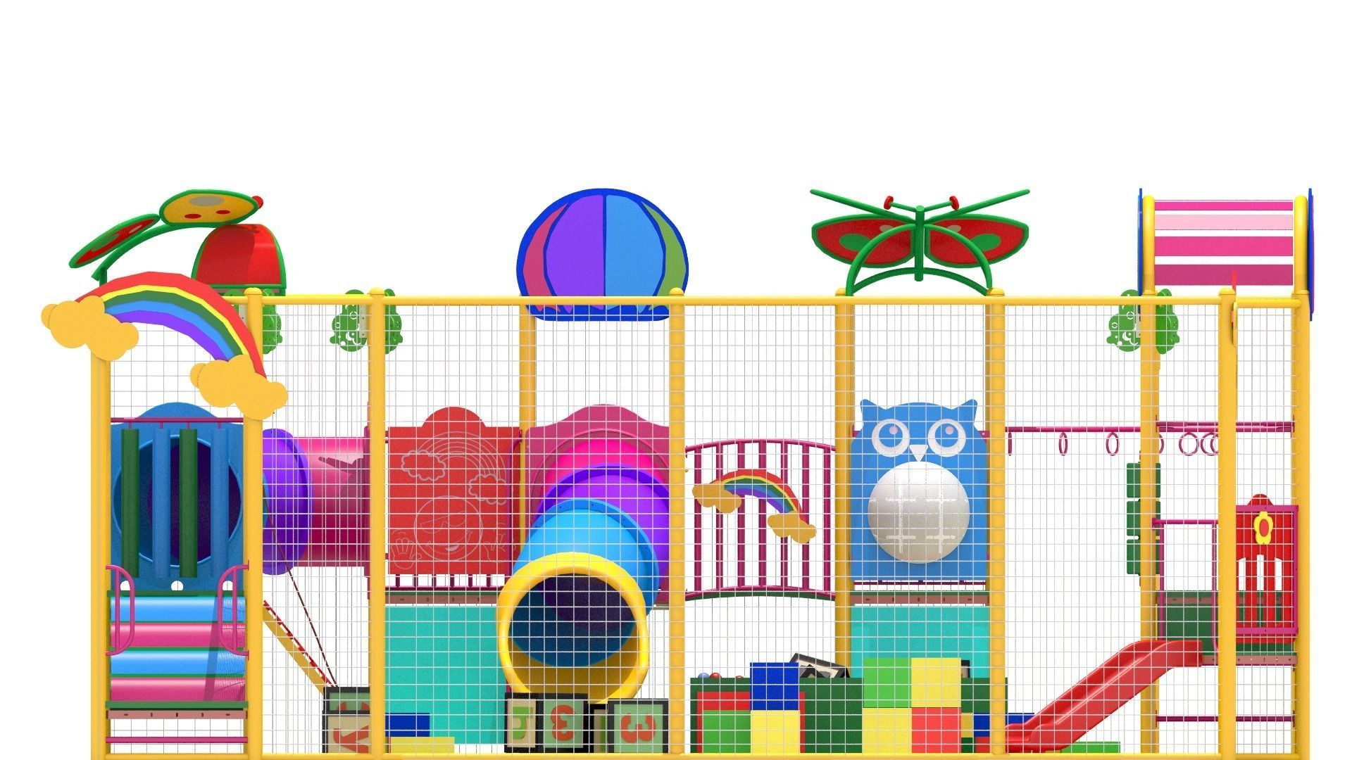 Indoor Playground 3D model_6