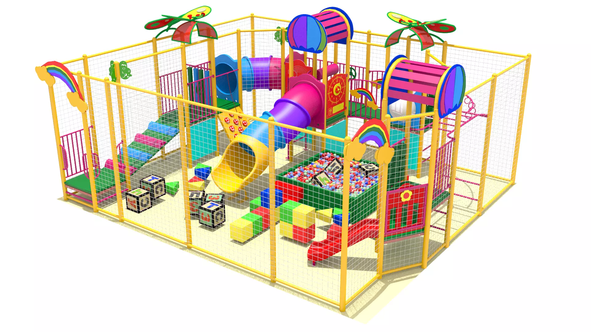 Indoor Playground 3D model_0