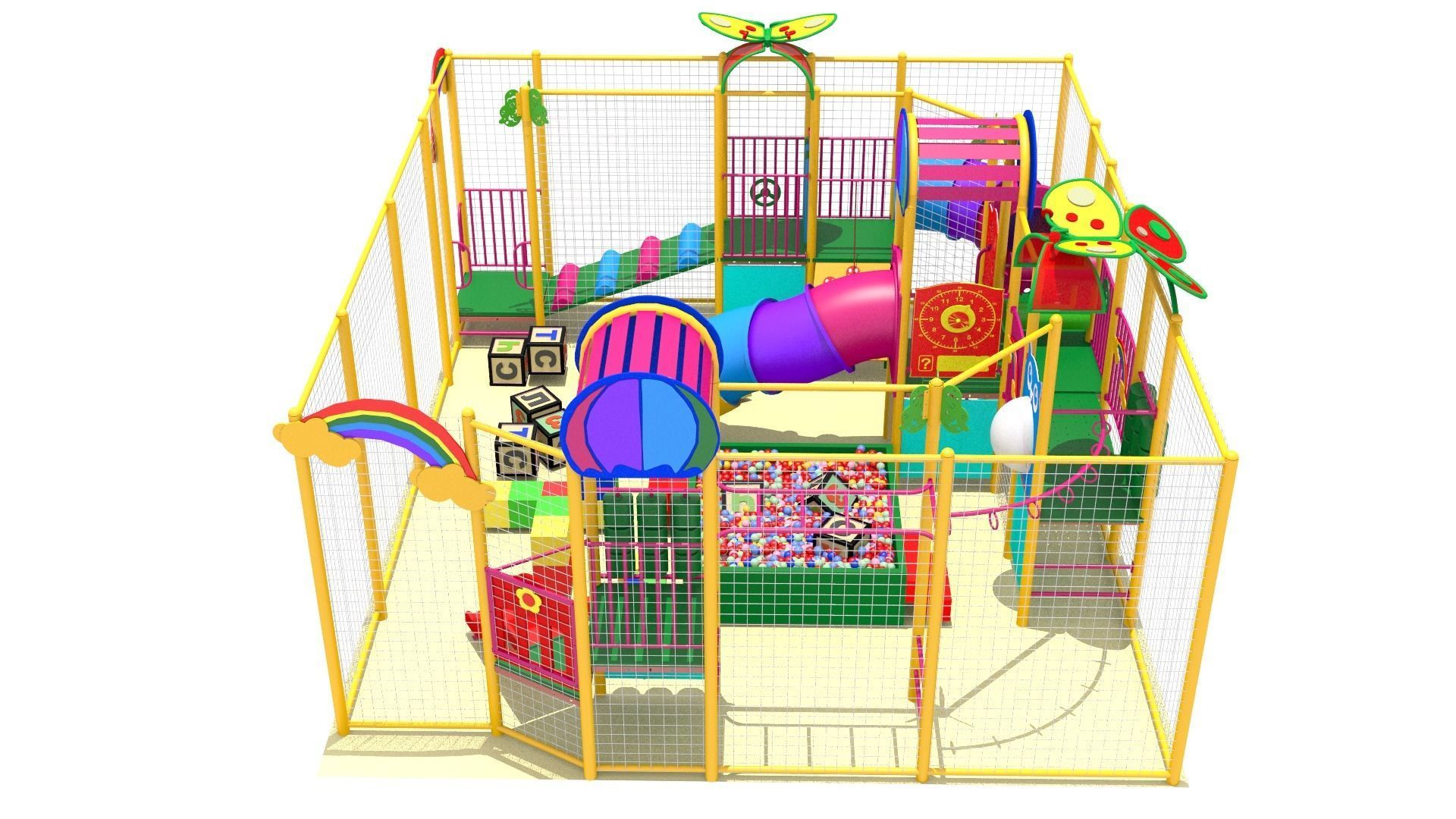 Indoor Playground 3D model_3