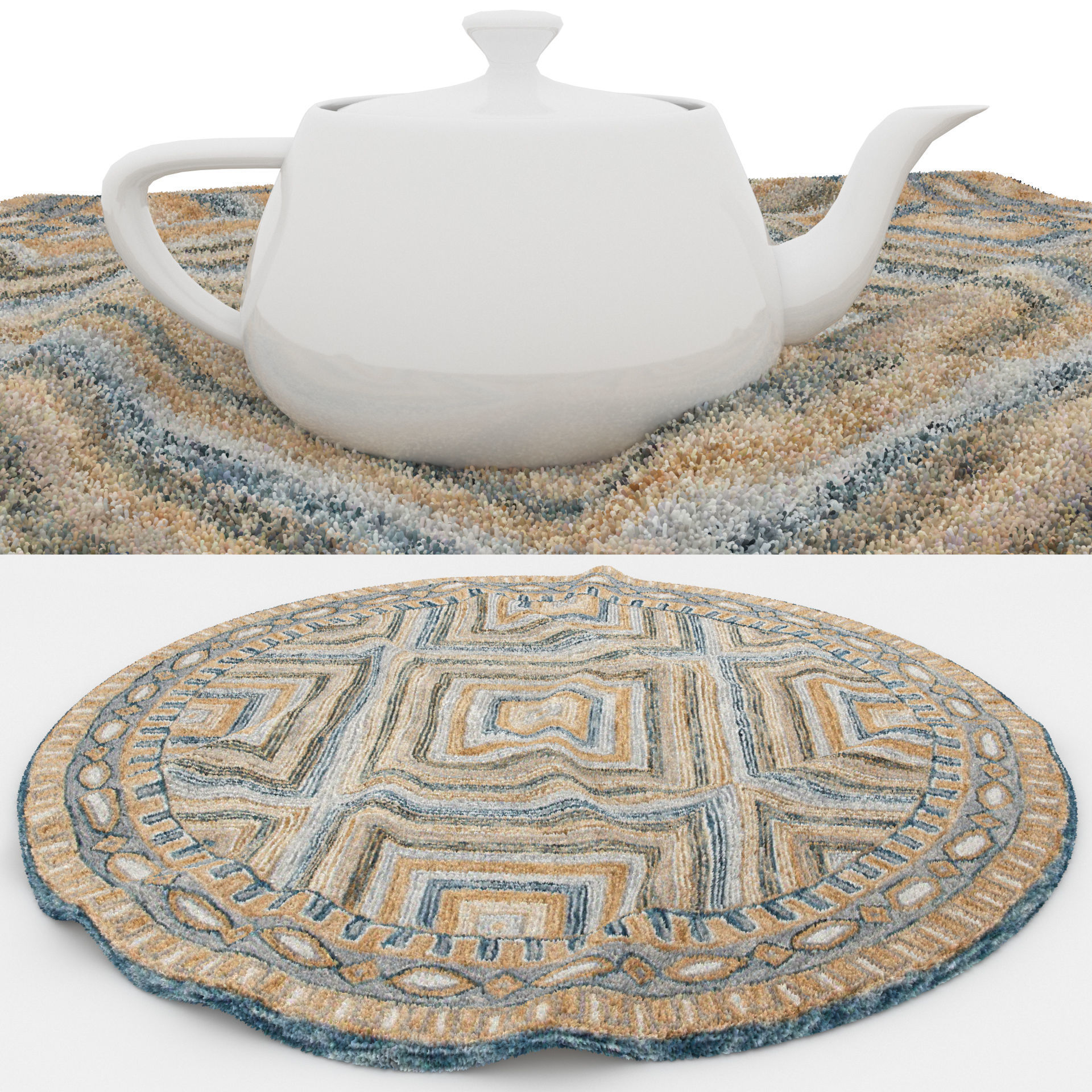 Rugs No 292 Low-poly 3D model_1