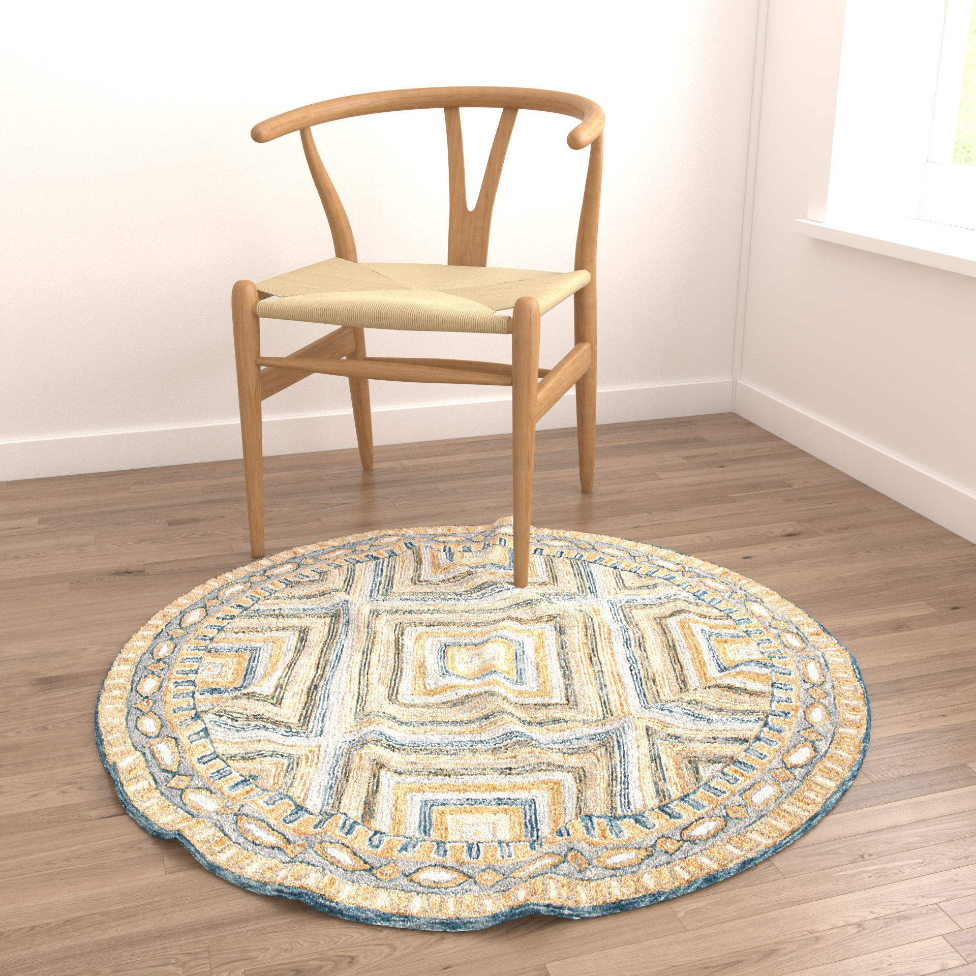 Rugs No 292 Low-poly 3D model_3