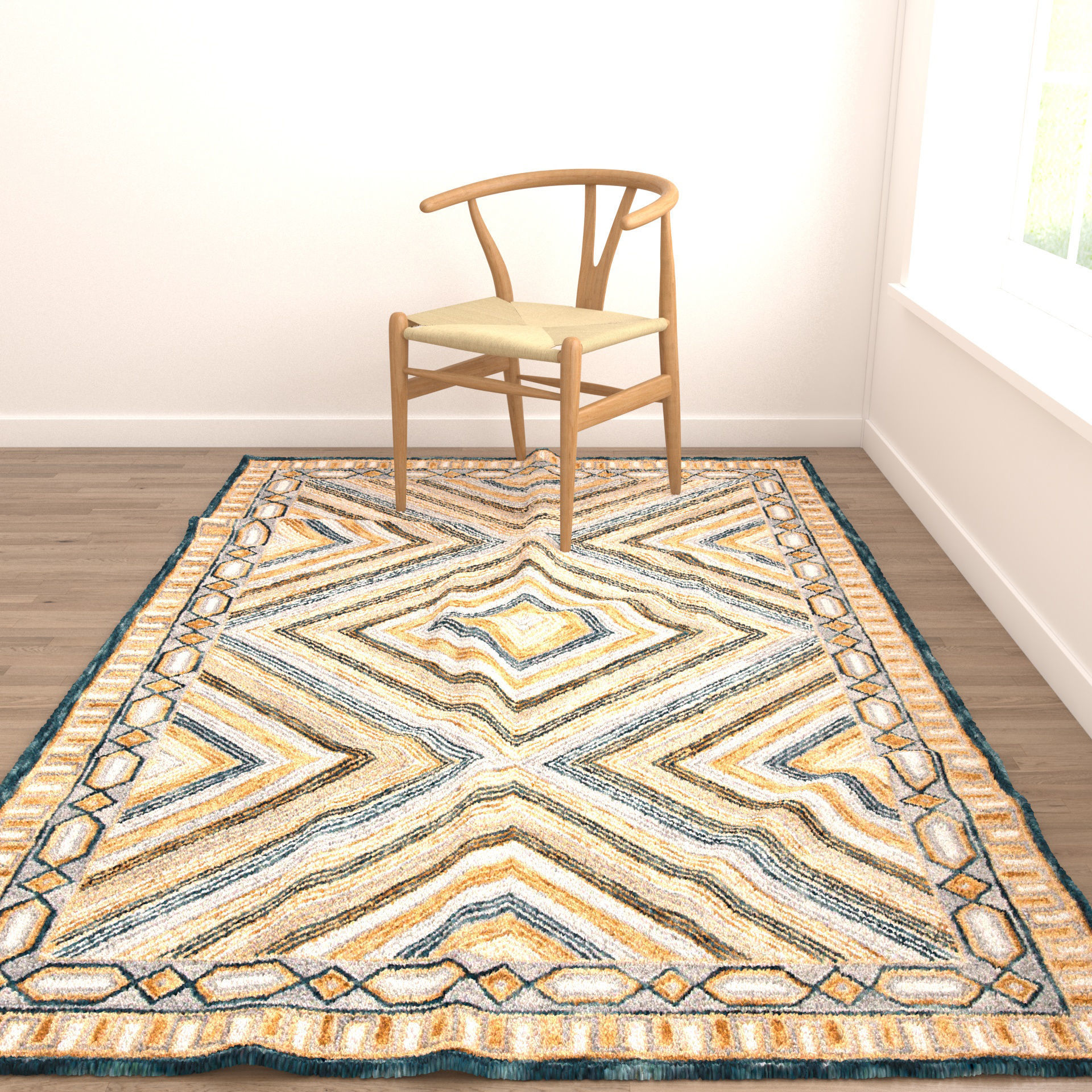 Rugs No 292 Low-poly 3D model_4