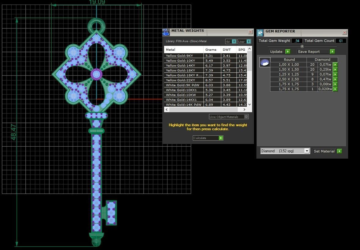 KT-014 key pendant 3D print model_1