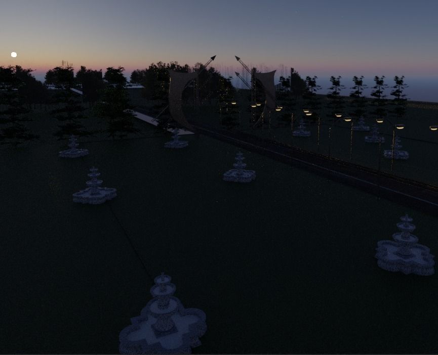 Walk Path Landscape 3D model_13