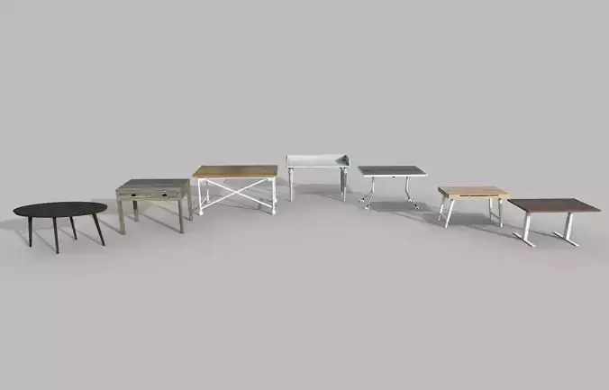 Table dining with metal legs and wood top