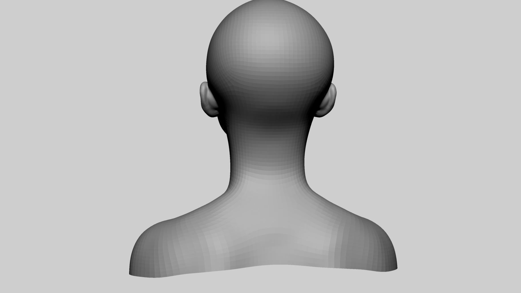 Female Head Basemesh v2 3D model_8