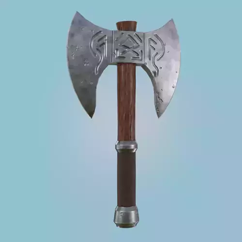 Viking Battle Axe PBR Game ready