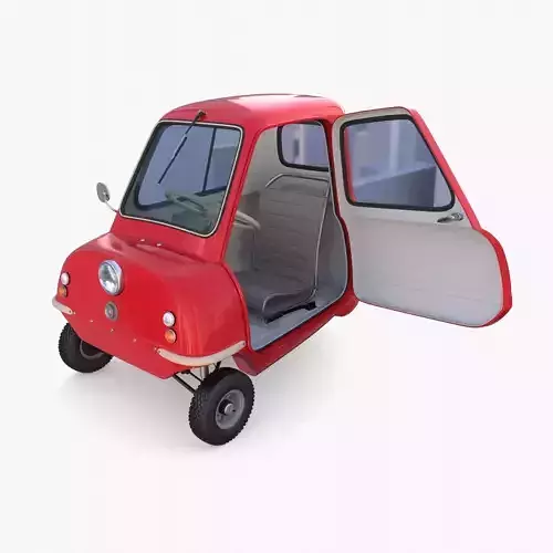 Peel P50 Red with interior and chassis