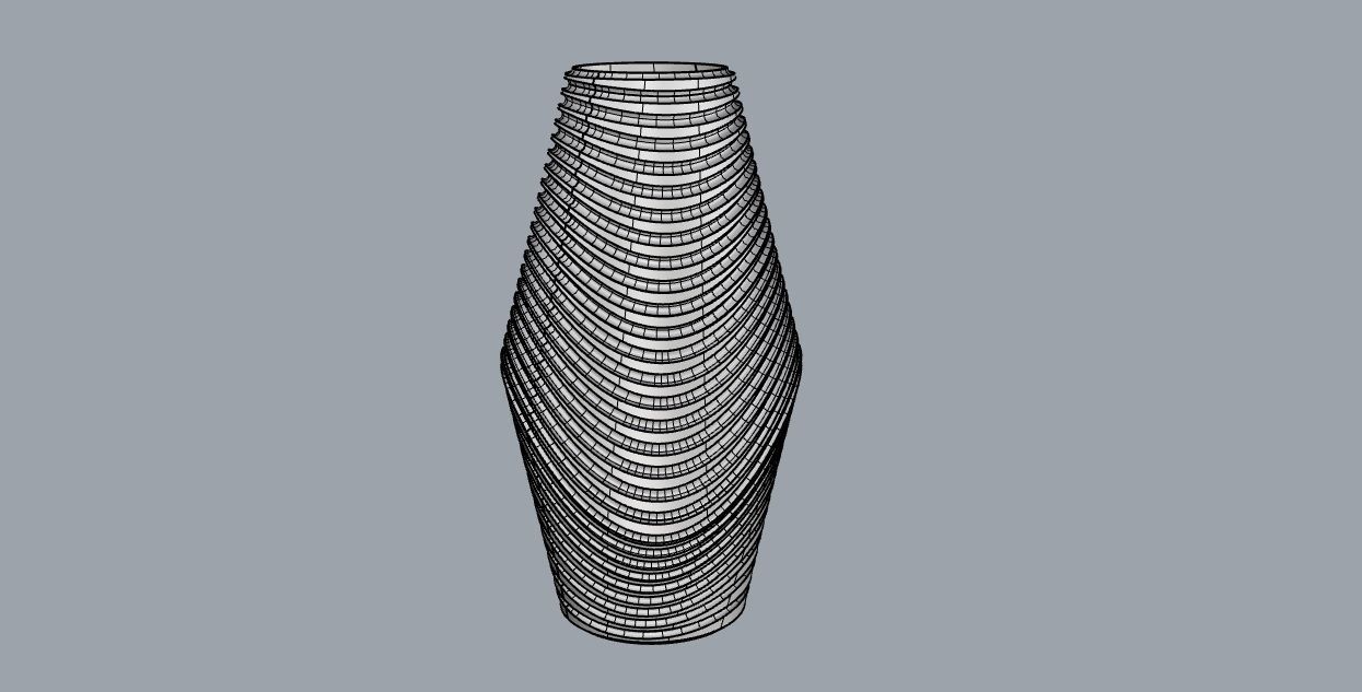marble vase Low-poly 3D model_5