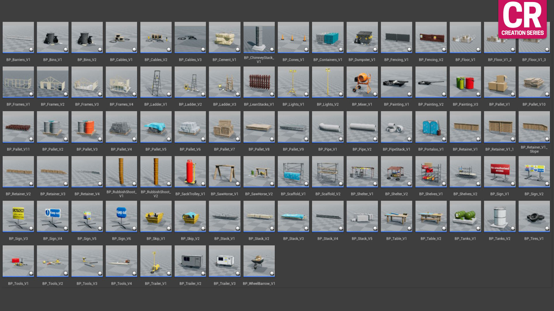 CR SERIES - Construction Pack For Unreal Low-poly 3D model_18