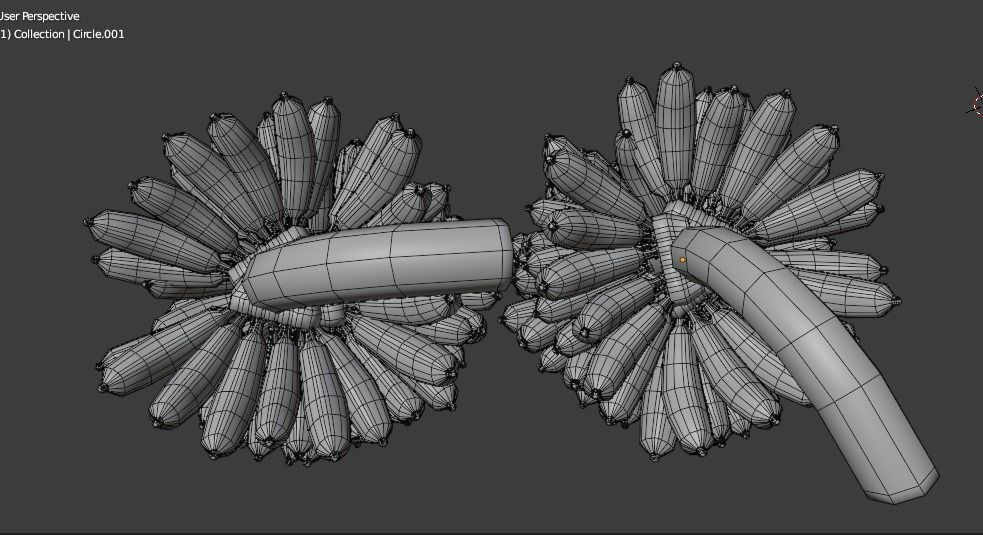 GREEN AND YELLOW BANANAS Low-poly 3D model_29