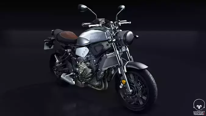 2016 Yamaha XSR700 - Real-time PBR Motorcycle Low-poly 3D model