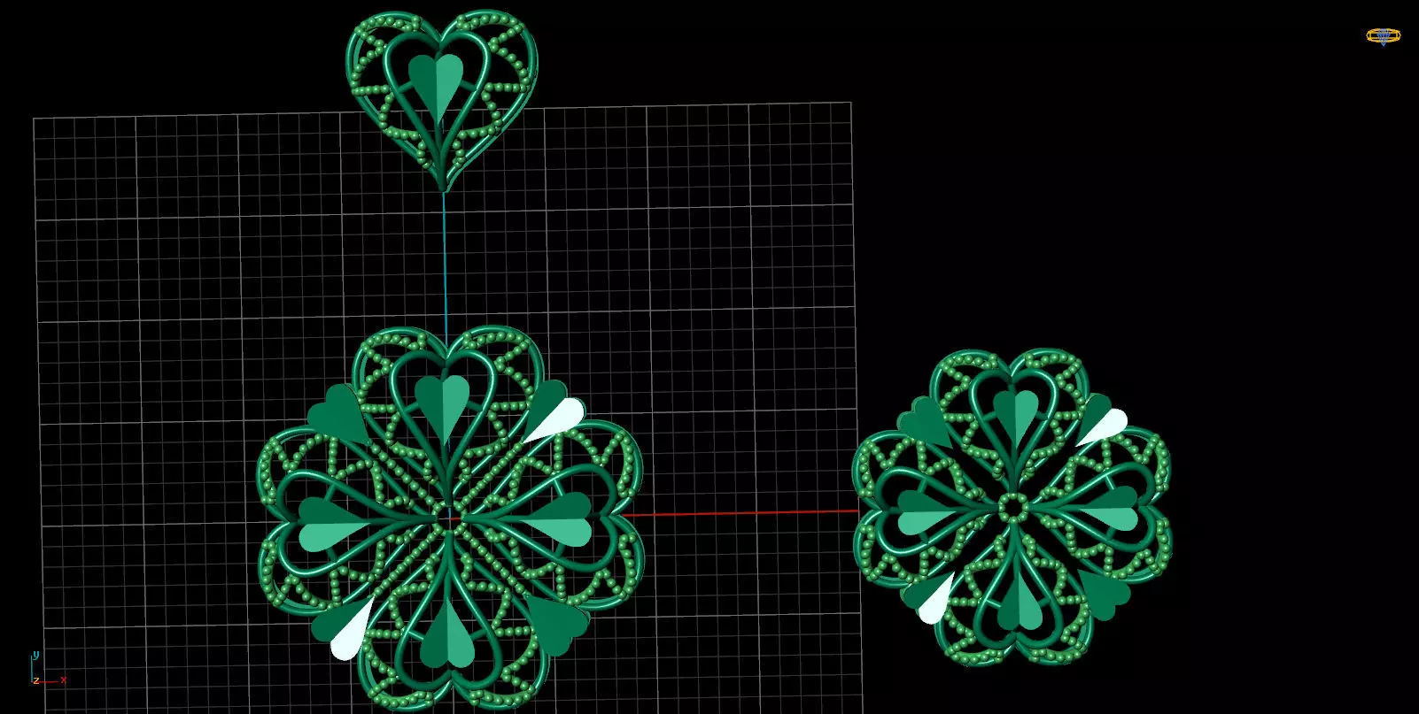 Pendant Set 28 3D print model_0