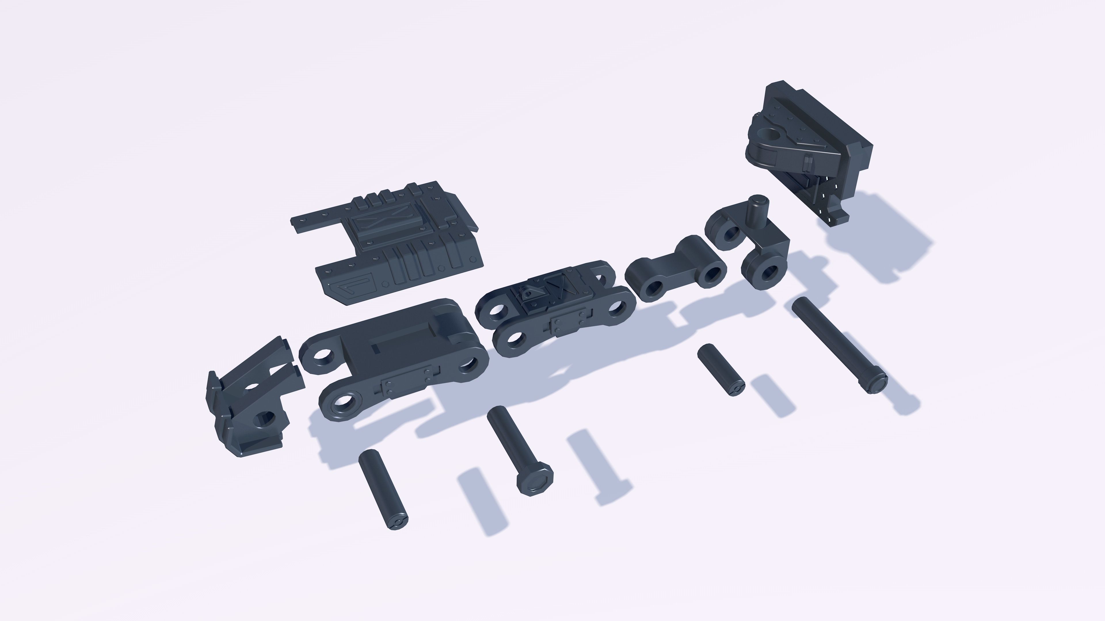 armored four-legged assault vehicle model for 3d printing 3D print model_8