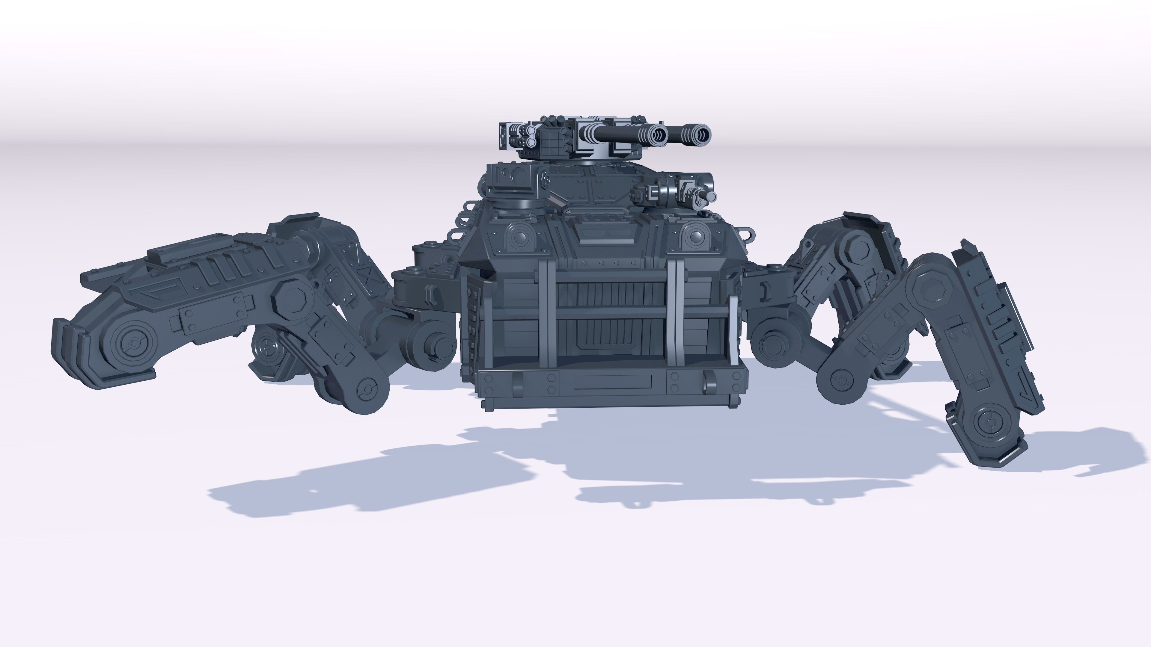 armored four-legged assault vehicle model for 3d printing 3D print model_6
