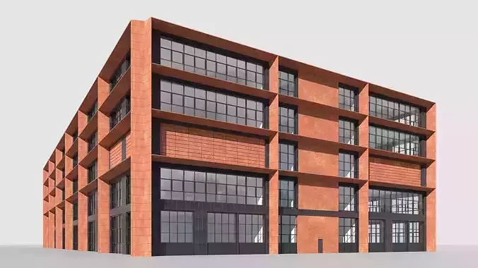 Building office Free 3D model