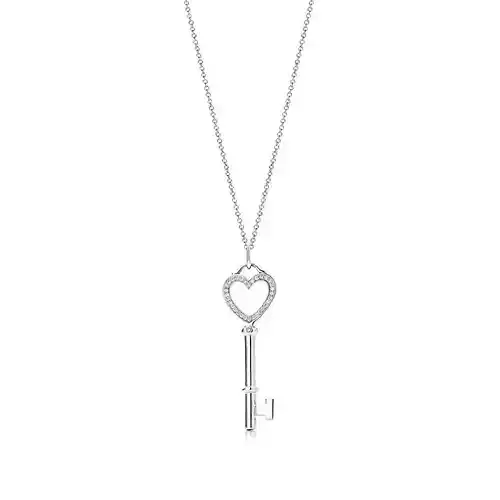 KT-018 key necklace with heart