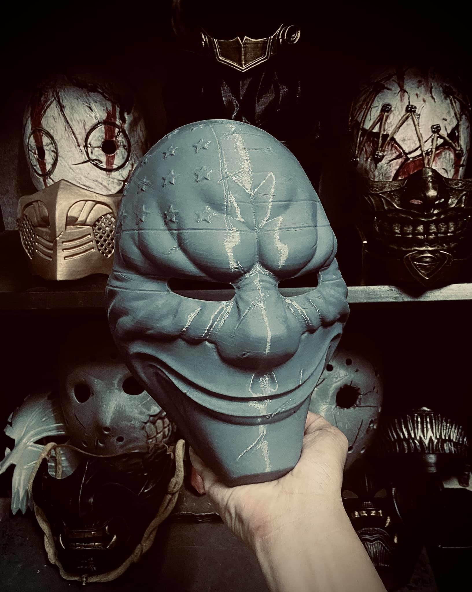 Dallas Mask - Payday 2 Mask - Halloween Cosplay Mask 3D print model_3