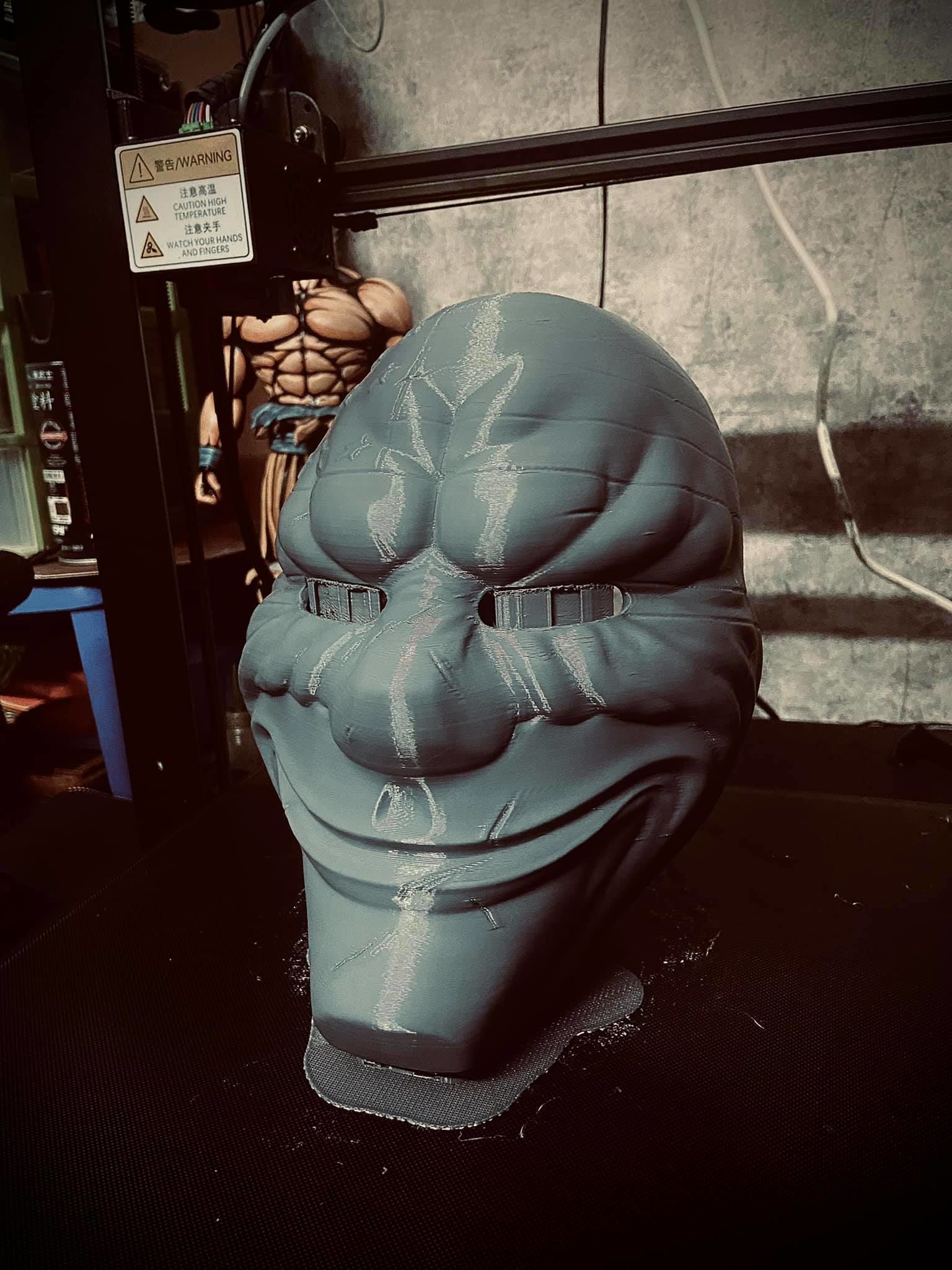 Dallas Mask - Payday 2 Mask - Halloween Cosplay Mask 3D print model_2