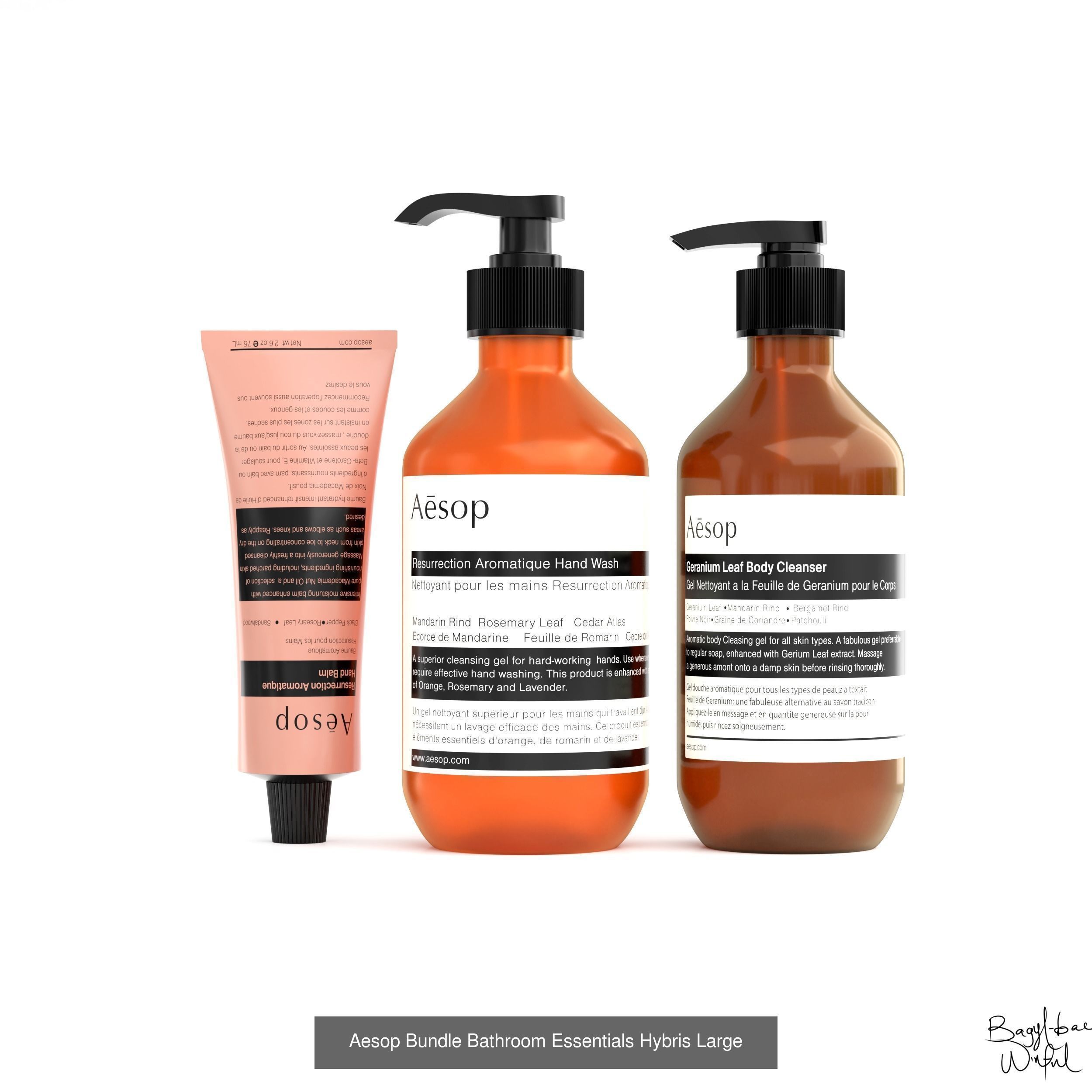 Aesop - The Complete Cosmetic Package 110 Models 3D Model Collection_4