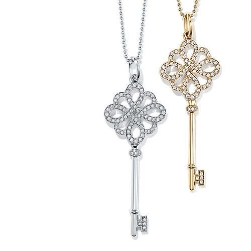 KT-023 key necklace with diamonds 3D print model