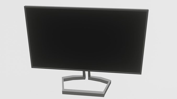 Monitor Low-poly 3D model
