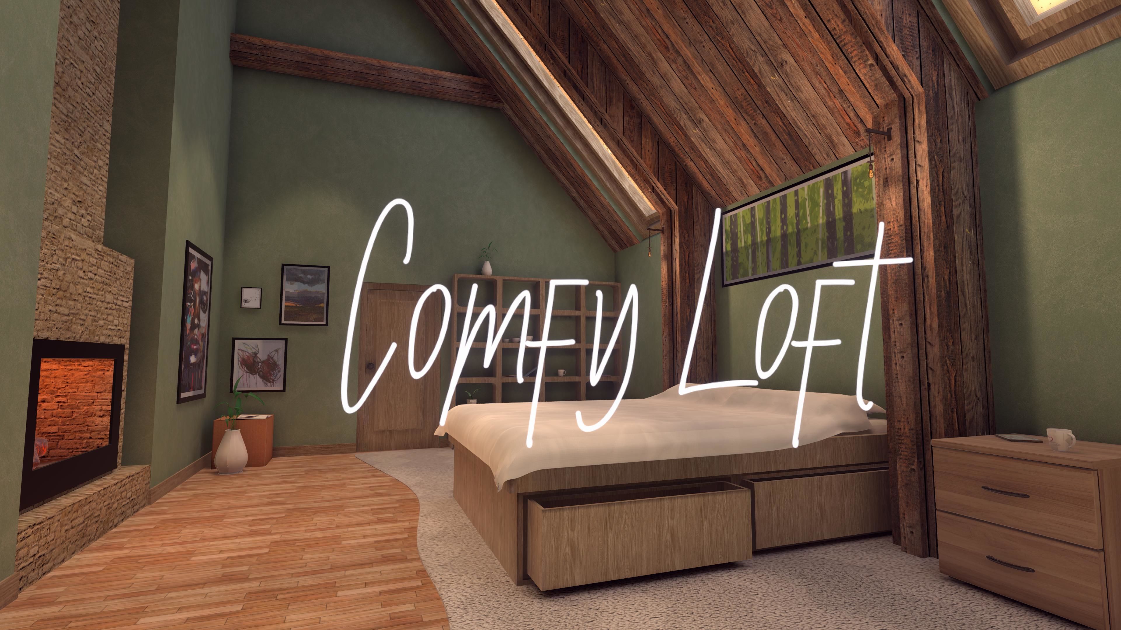 Comfy Loft Low-poly 3D model_7