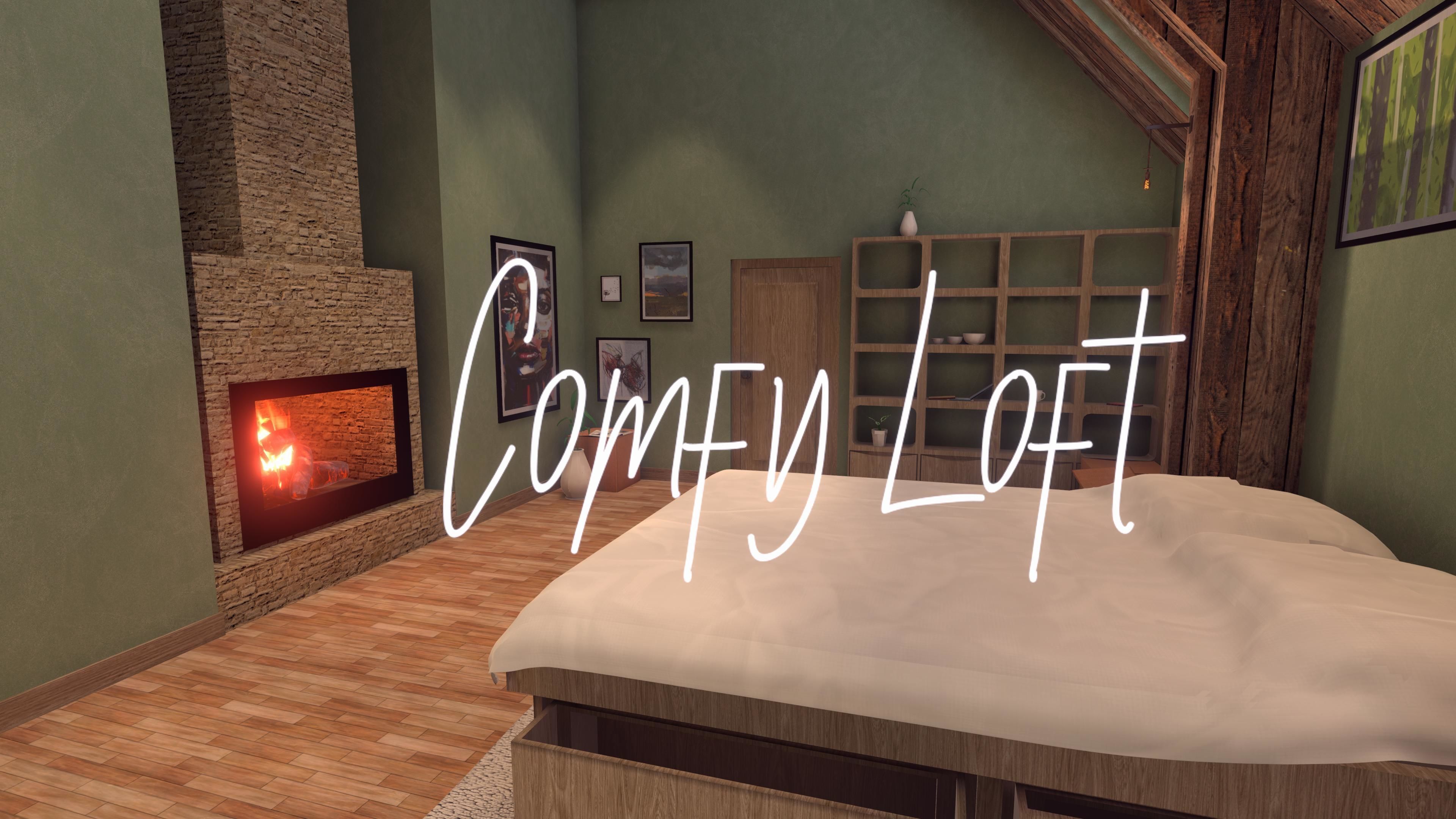 Comfy Loft Low-poly 3D model_1