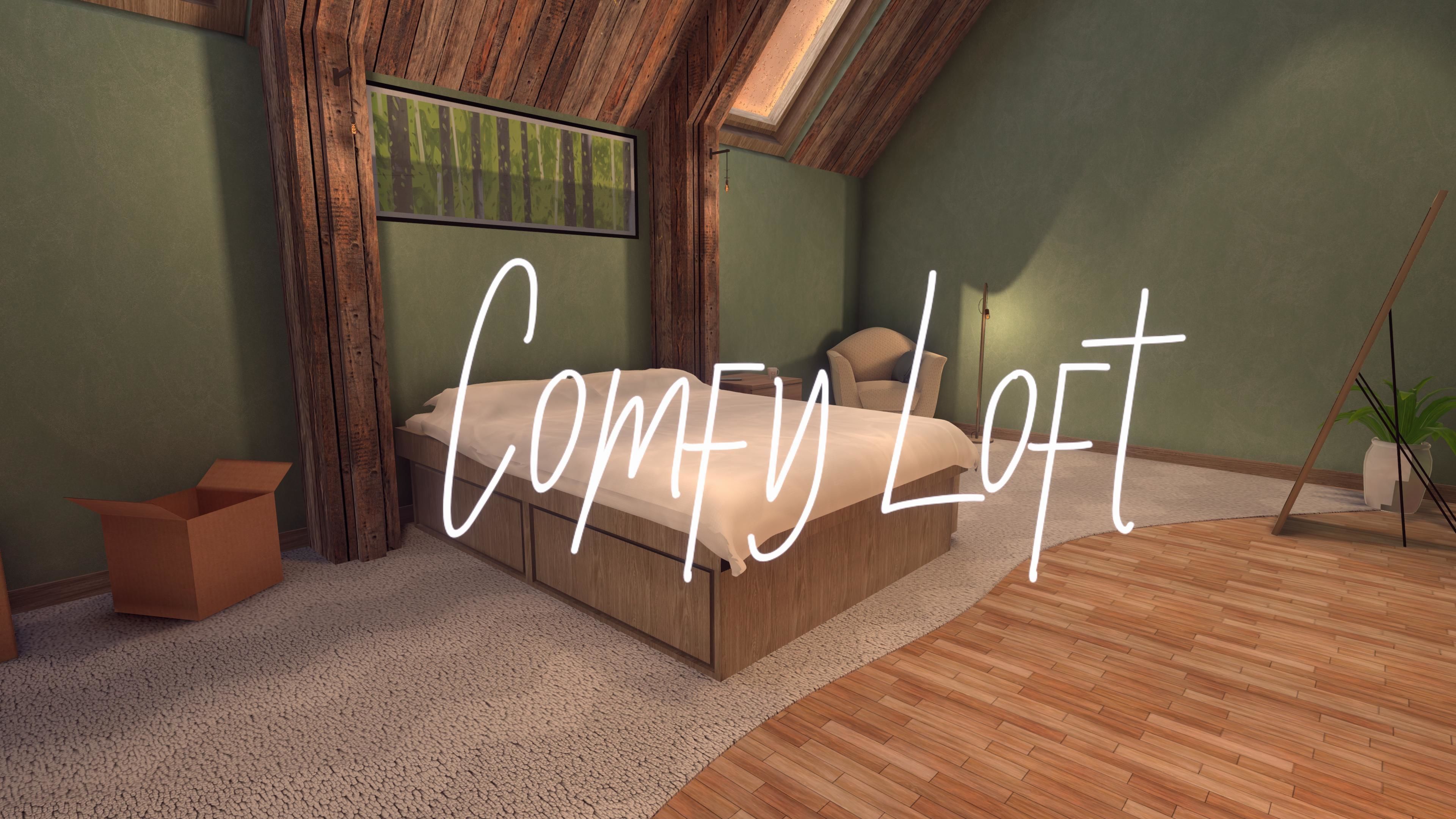 Comfy Loft Low-poly 3D model_6