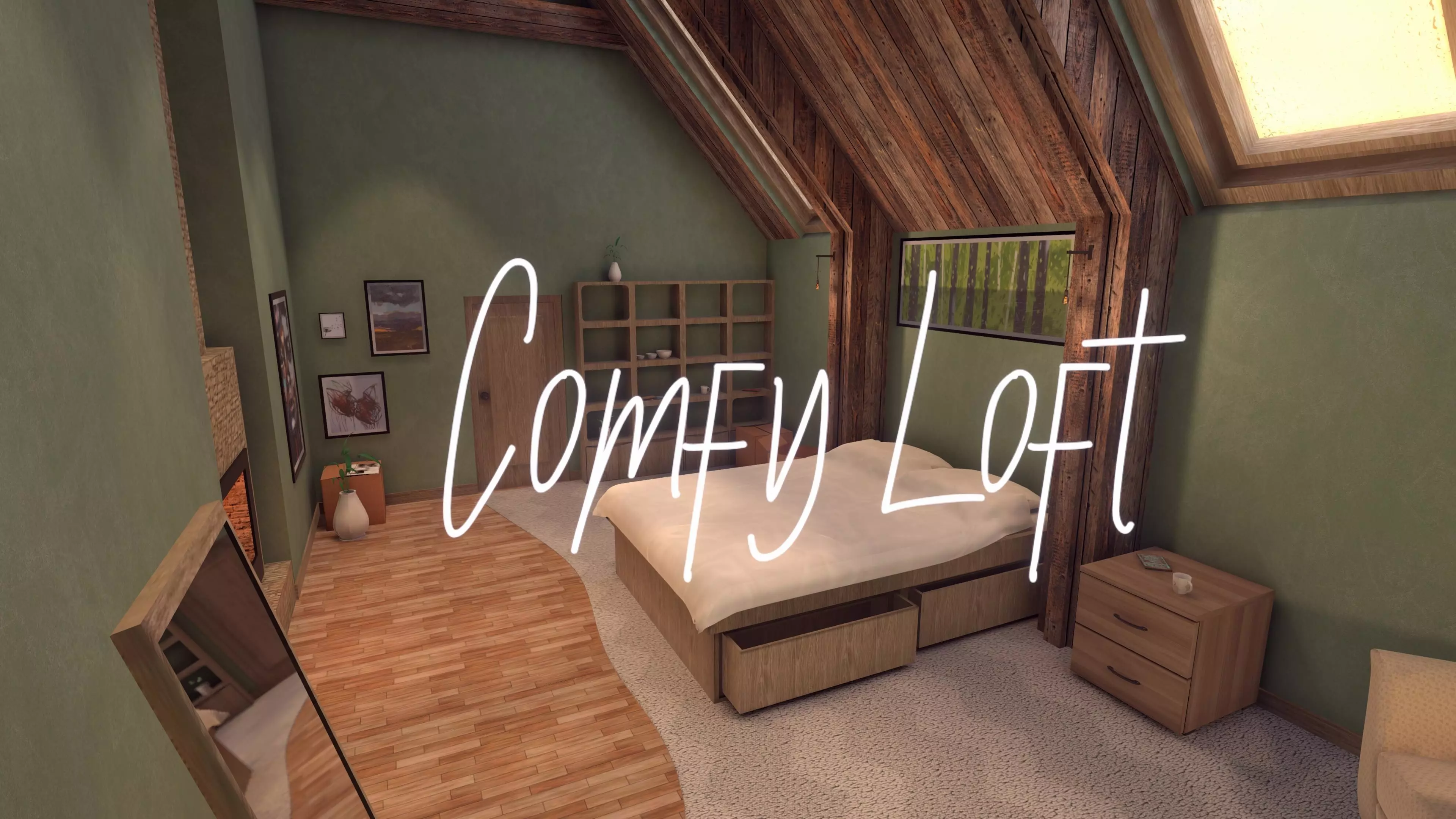 Comfy Loft Low-poly 3D model_0
