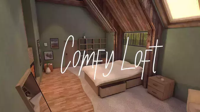 Comfy Loft Low-poly 3D model