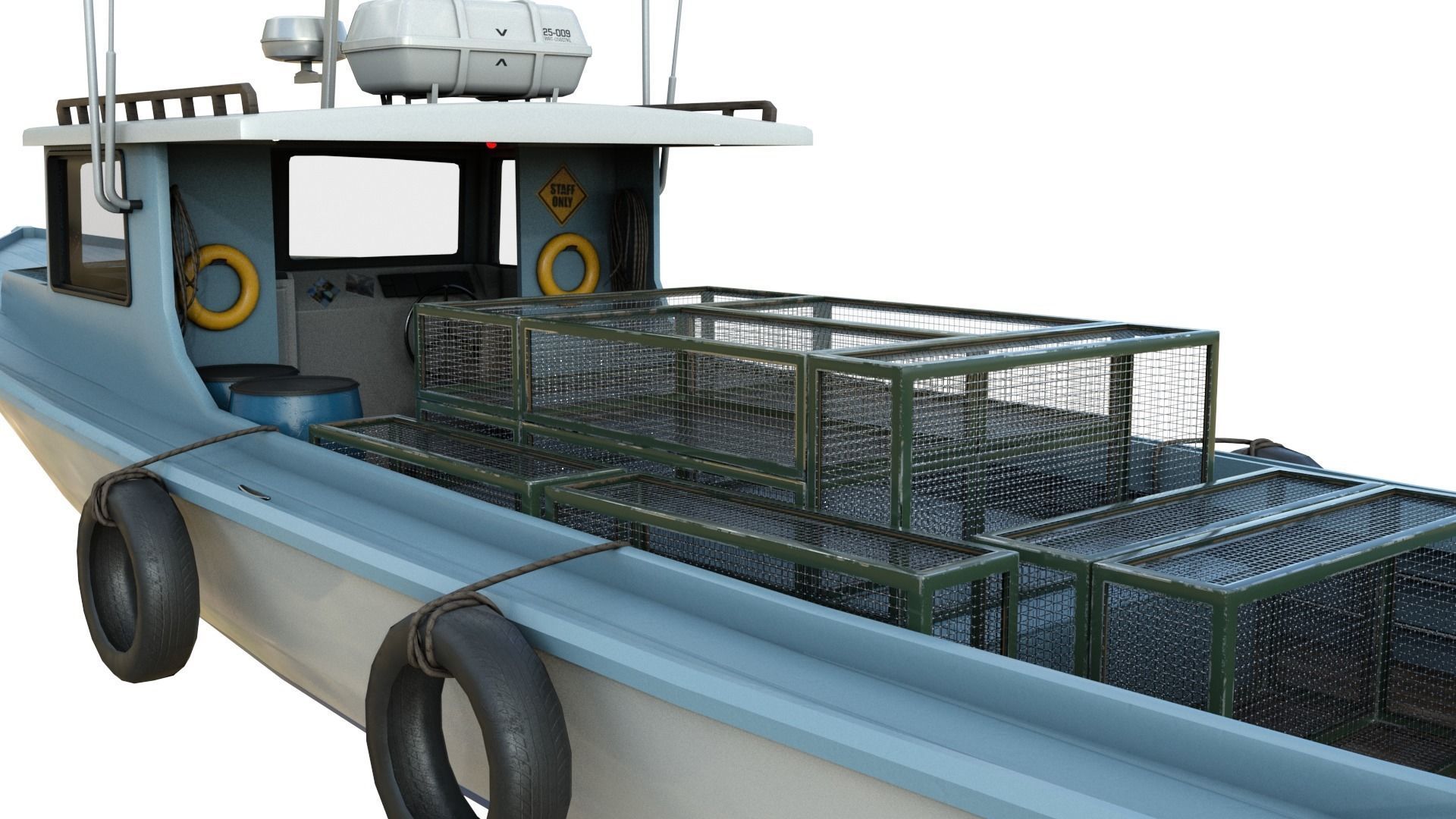 Lobster Fishing Boat 3D model_10