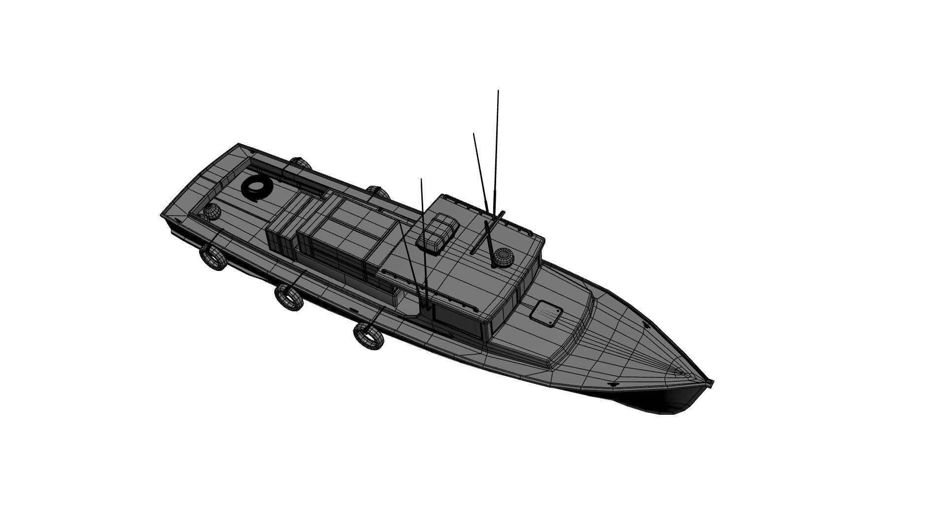 Lobster Fishing Boat 3D model_13