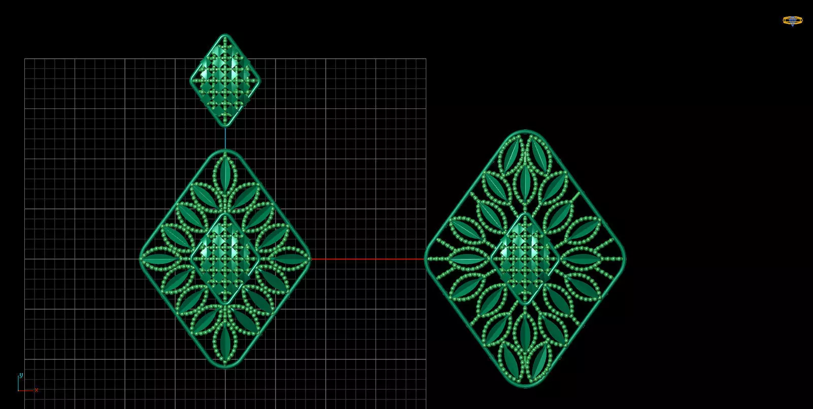 Pendant Set 44 3D print model_0