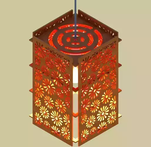 Chandelier lamp 3D