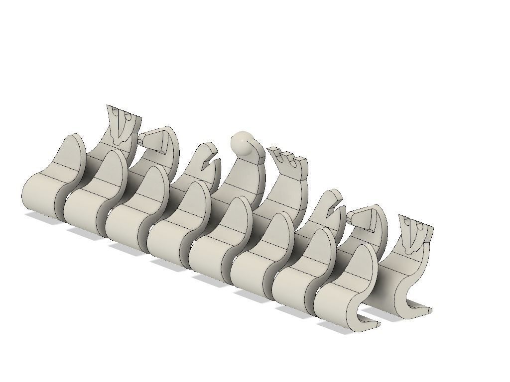 Abstract Chess Set 3D print model_1