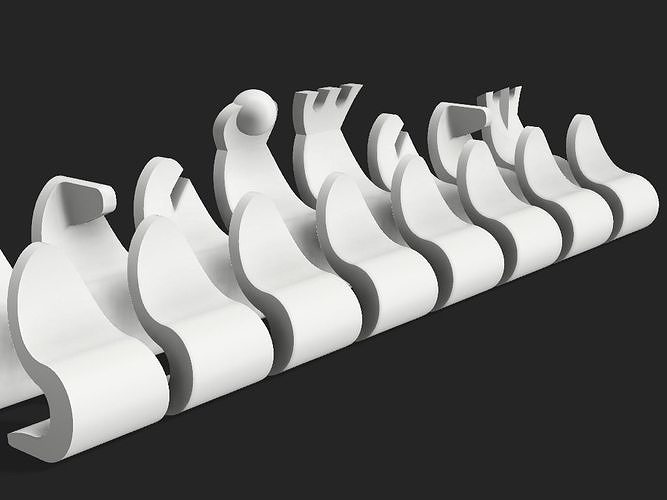Abstract Chess Set 3D print model