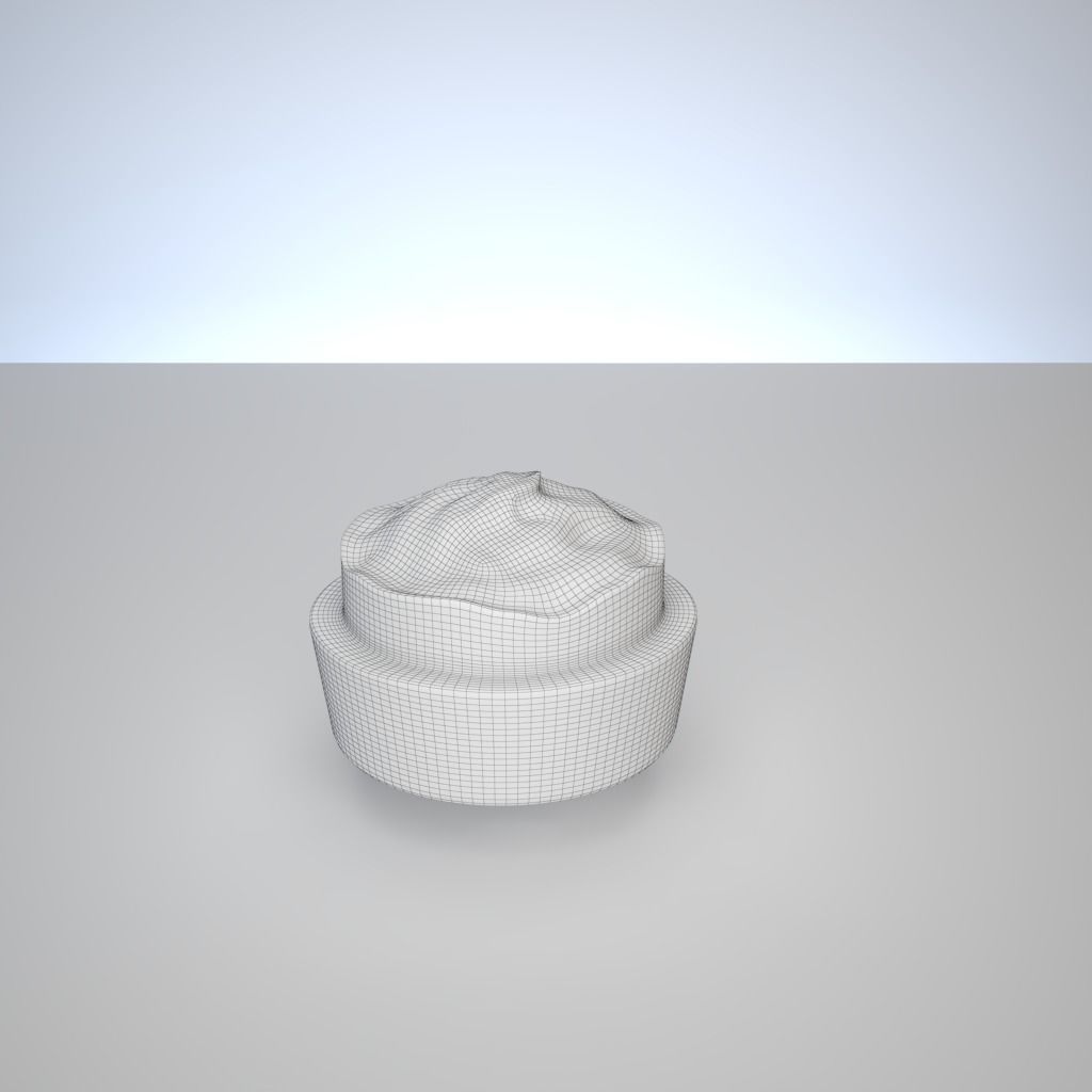 Cosmetic Container and Cream - 3ds Max V-Ray 3D model_17