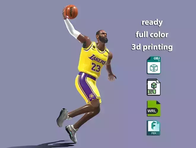 LeBron James ready for full color 3d printing 3D print model